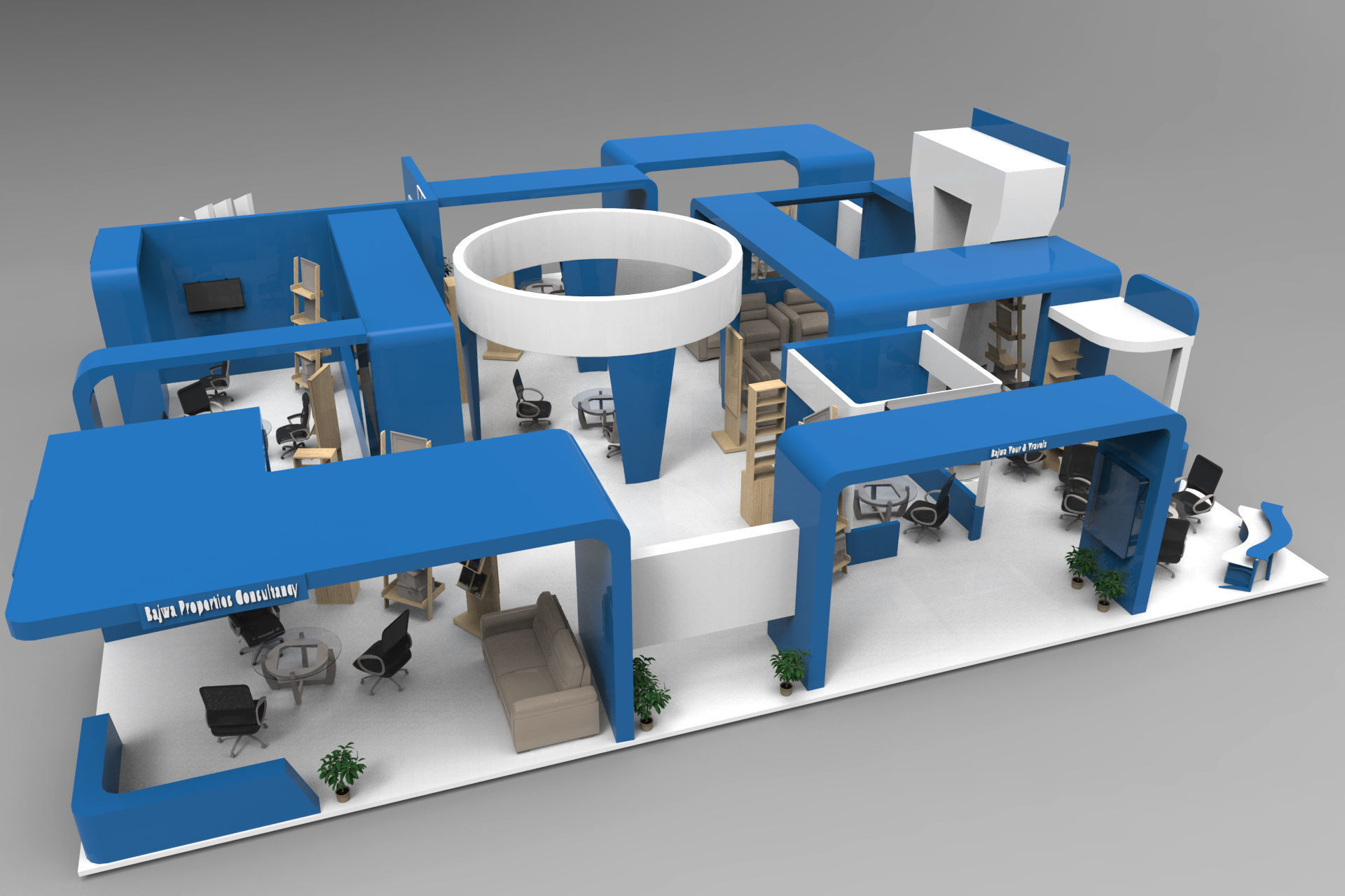 Stall Model 3D model_2