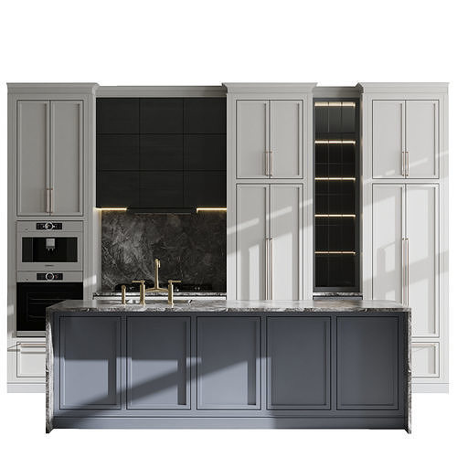 Kitchen Appliance Bosch Kitchen 88 Low-poly 3D model
