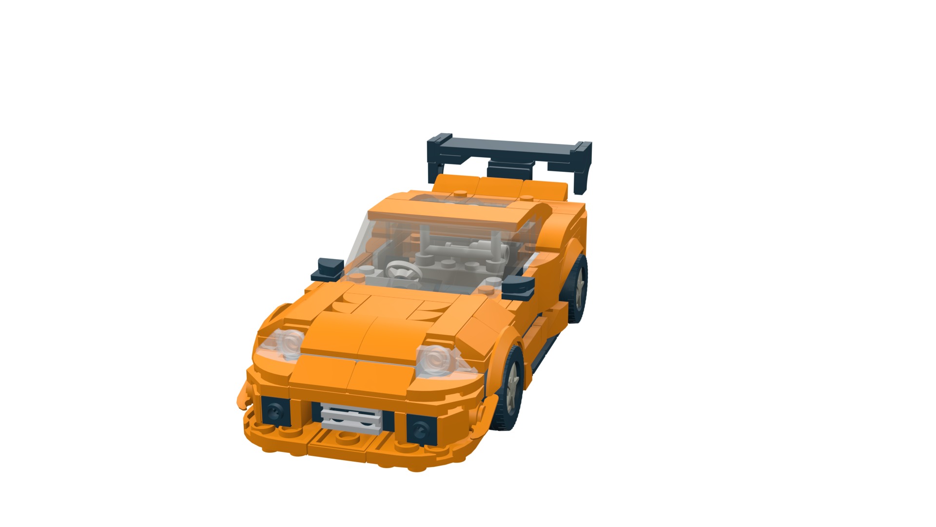 MocBricks3D - Lego Toyota Supra Mk8  3D print model_12