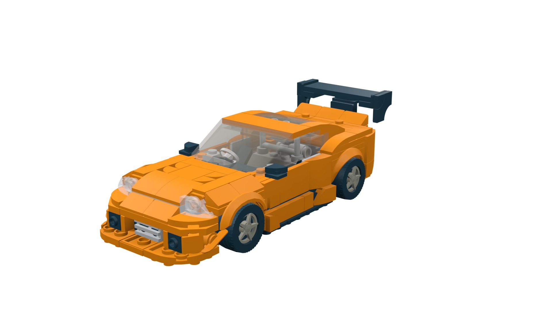 MocBricks3D - Lego Toyota Supra Mk8  3D print model_53