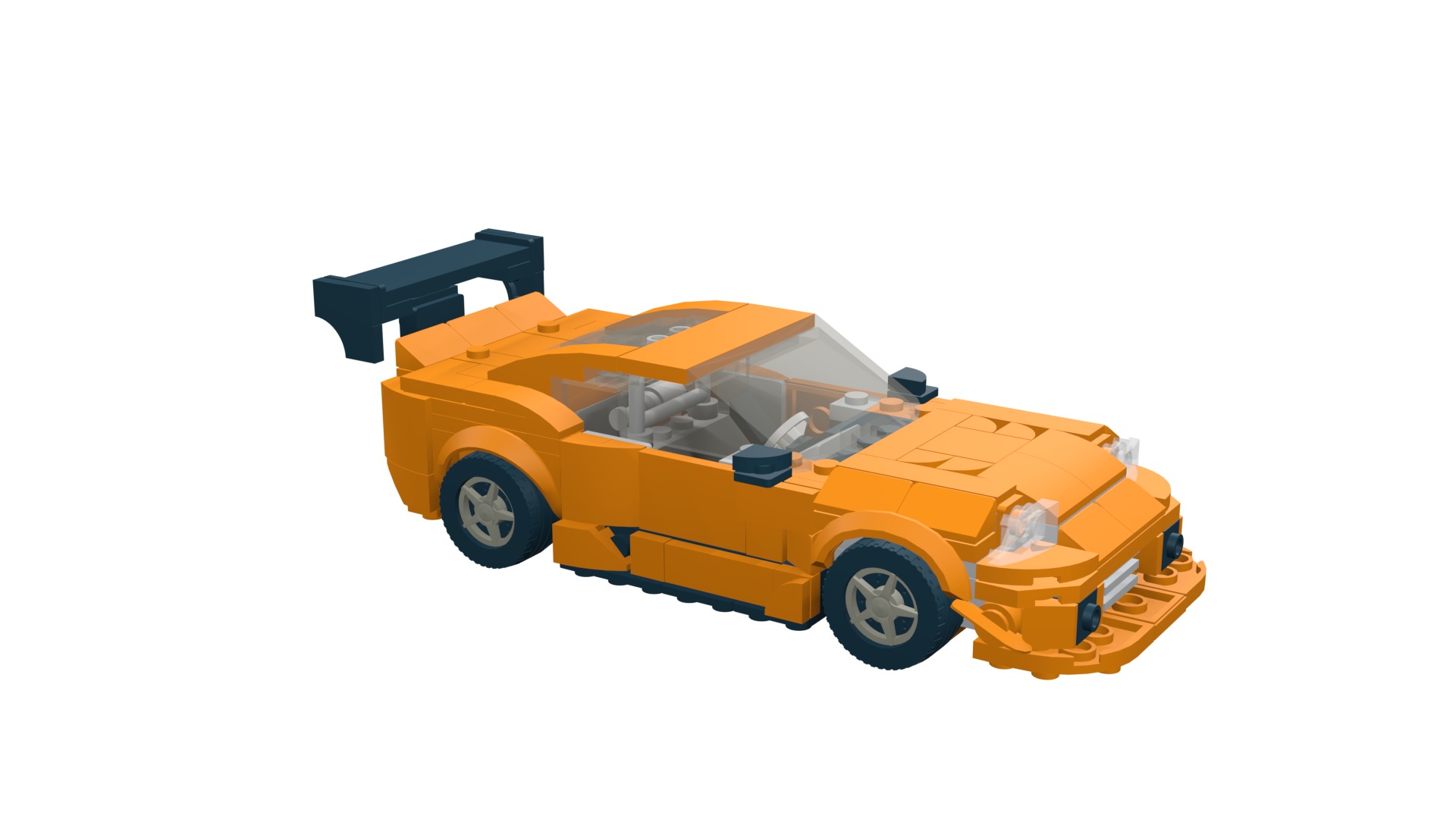 MocBricks3D - Lego Toyota Supra Mk8  3D print model_21