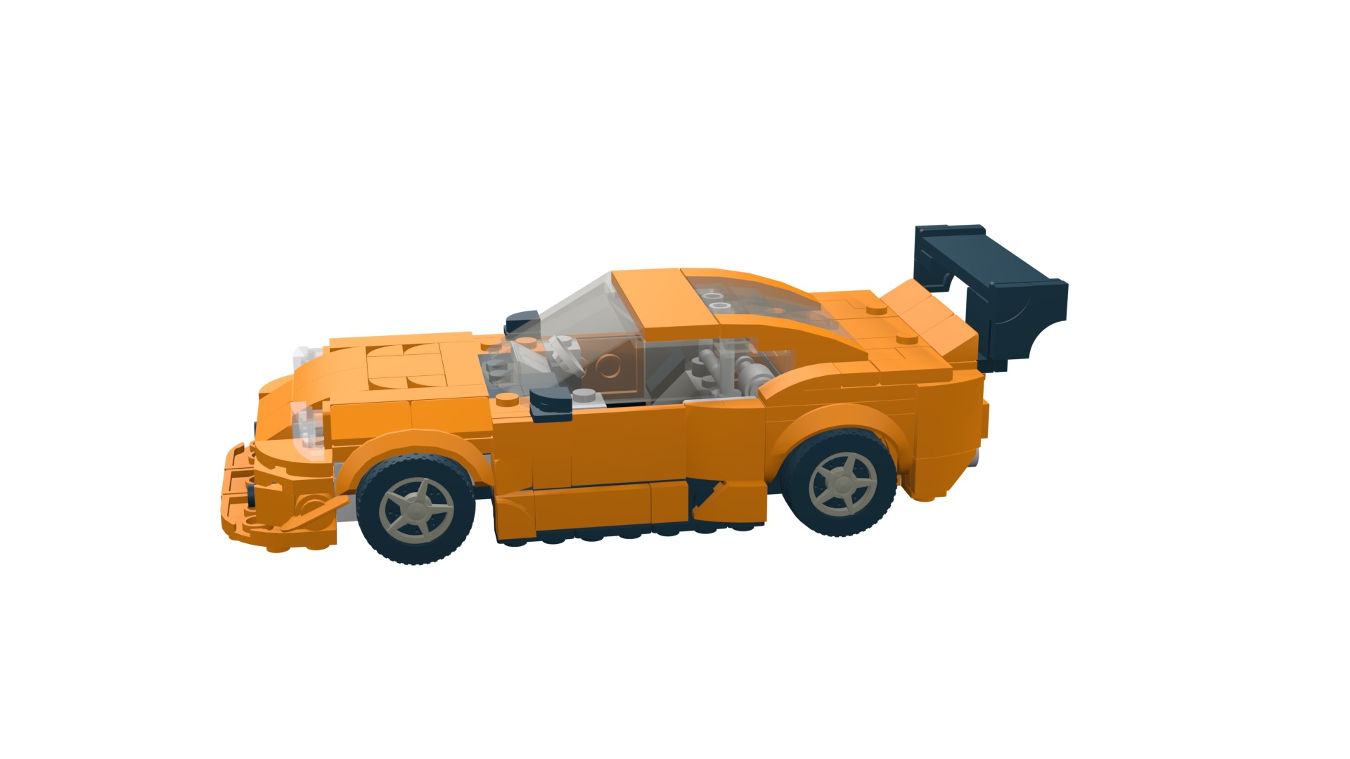MocBricks3D - Lego Toyota Supra Mk8  3D print model_48