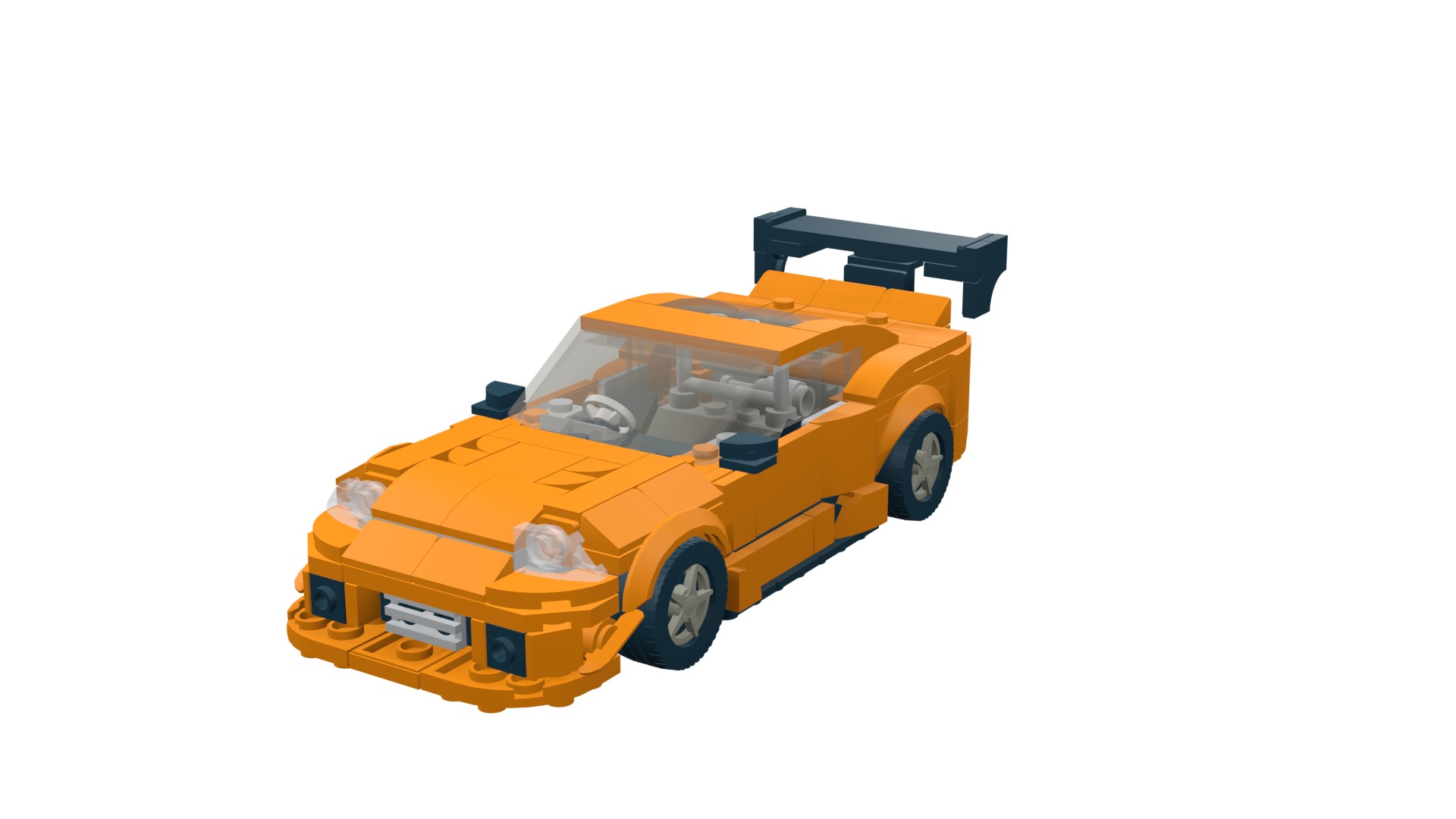 MocBricks3D - Lego Toyota Supra Mk8  3D print model_10