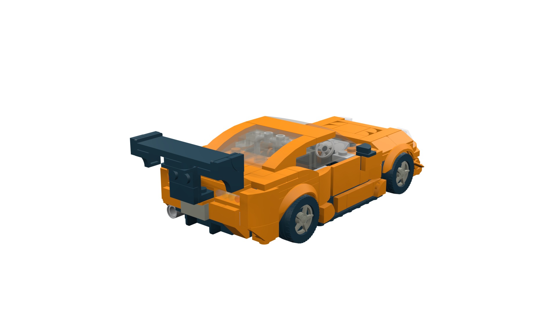 MocBricks3D - Lego Toyota Supra Mk8  3D print model_31