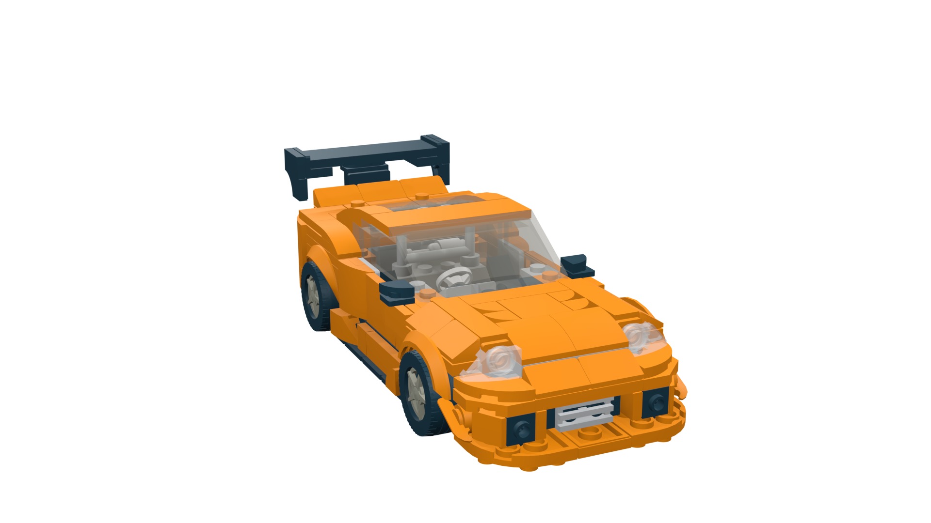 MocBricks3D - Lego Toyota Supra Mk8  3D print model_17