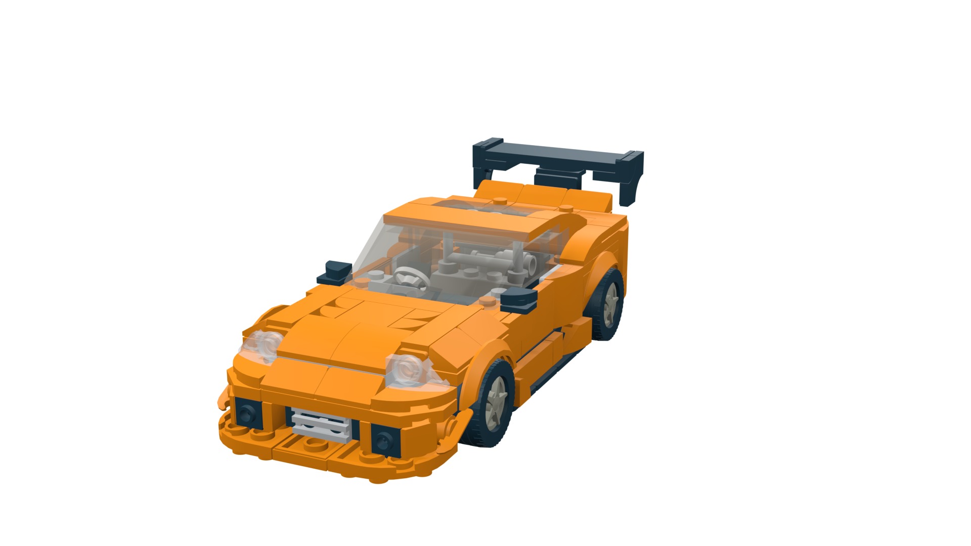 MocBricks3D - Lego Toyota Supra Mk8  3D print model_11