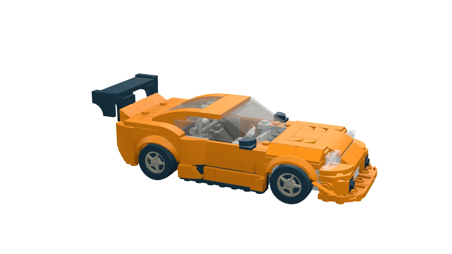 MocBricks3D - Lego Toyota Supra Mk8  3D print model_22