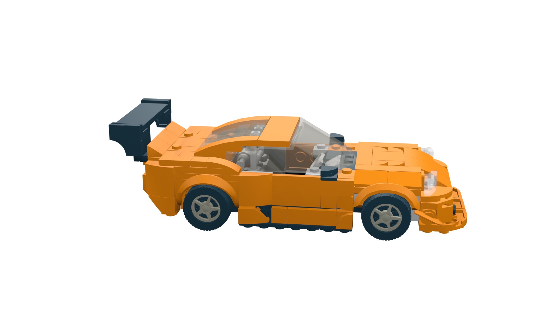 MocBricks3D - Lego Toyota Supra Mk8  3D print model_24