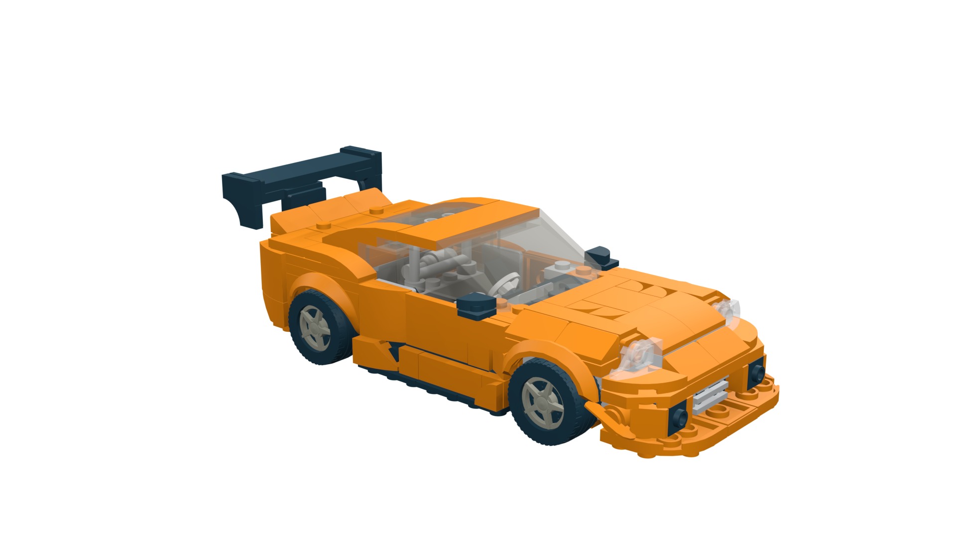 MocBricks3D - Lego Toyota Supra Mk8  3D print model_20