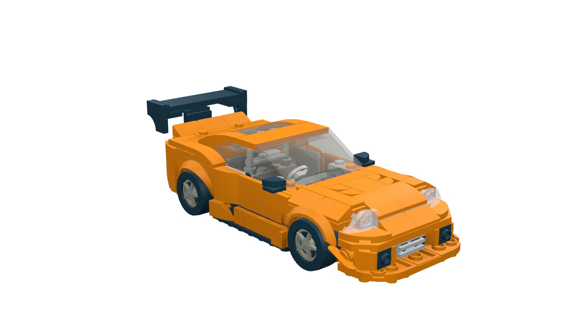 MocBricks3D - Lego Toyota Supra Mk8  3D print model_19
