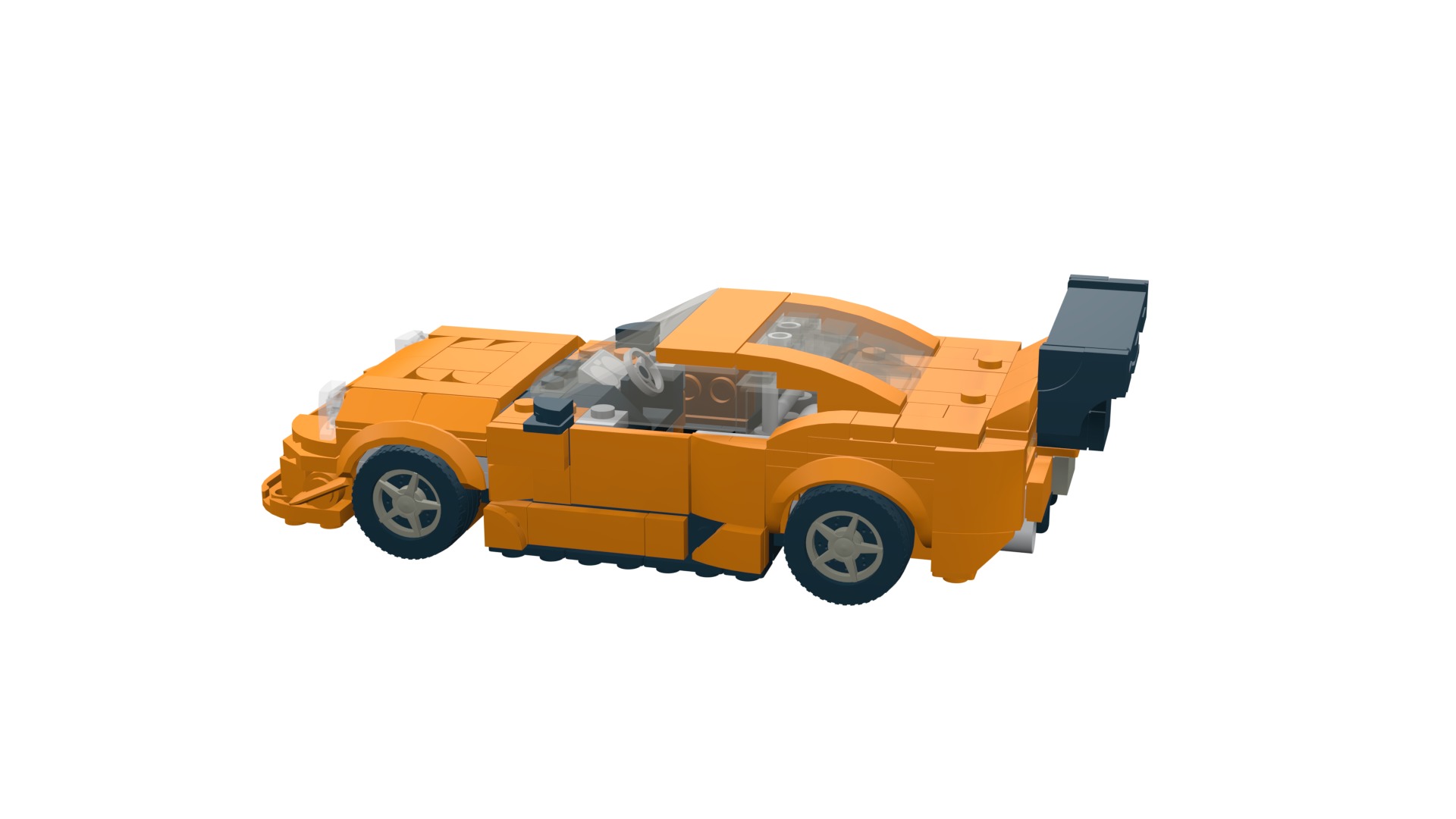 MocBricks3D - Lego Toyota Supra Mk8  3D print model_45