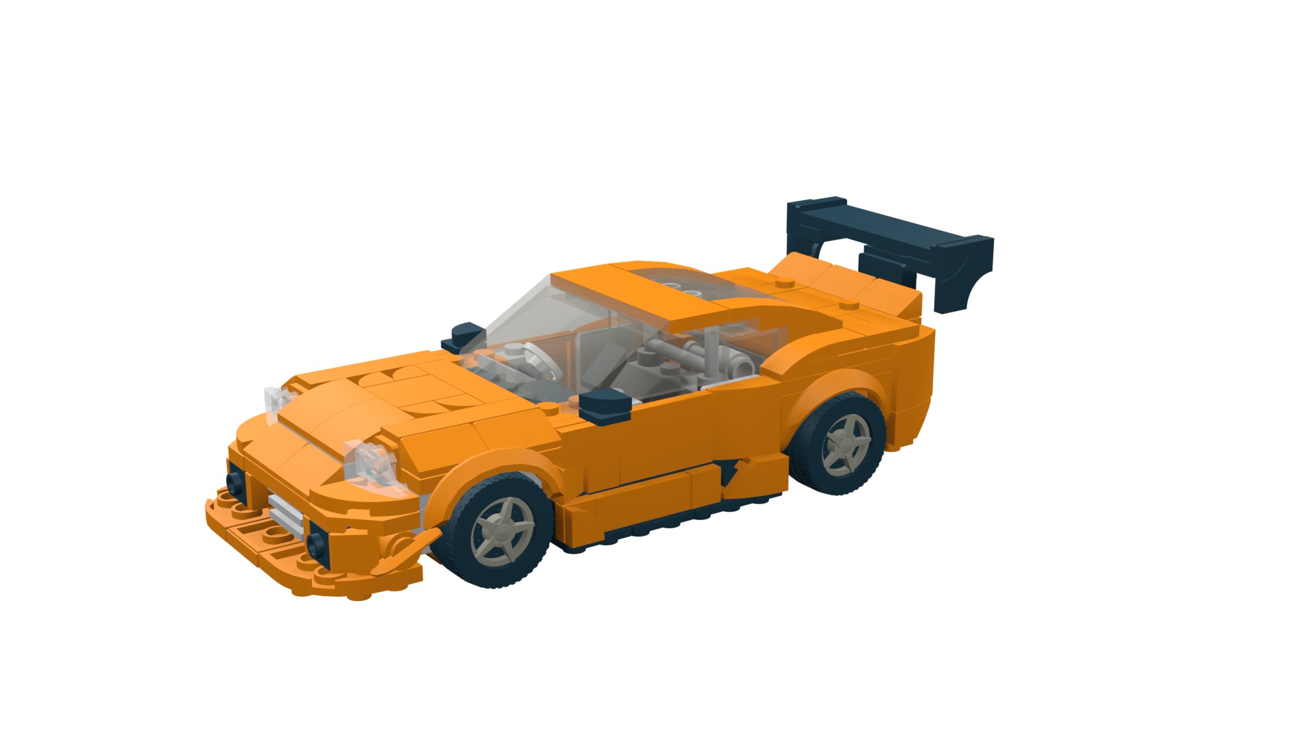 MocBricks3D - Lego Toyota Supra Mk8  3D print model_51