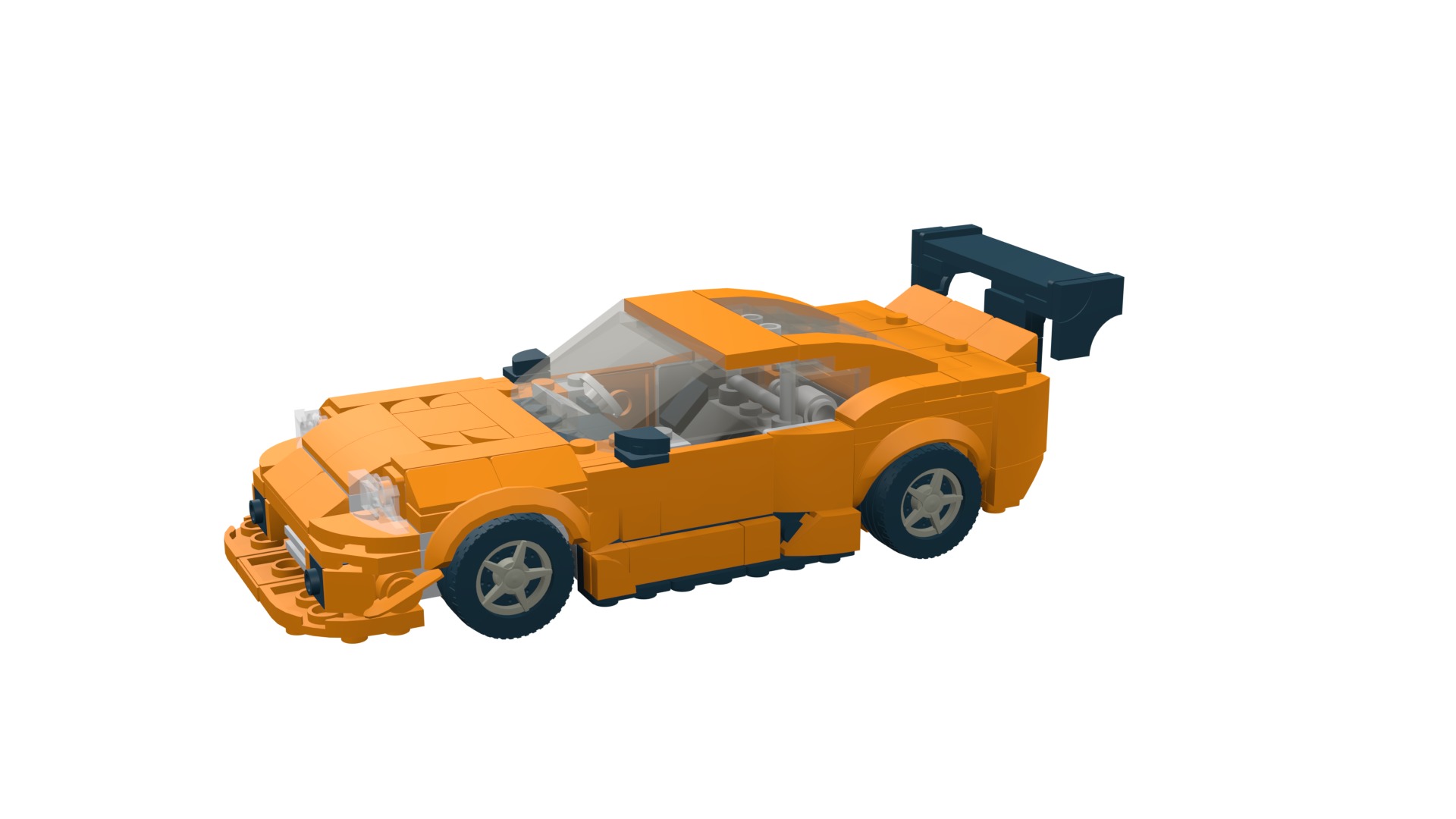 MocBricks3D - Lego Toyota Supra Mk8  3D print model_50