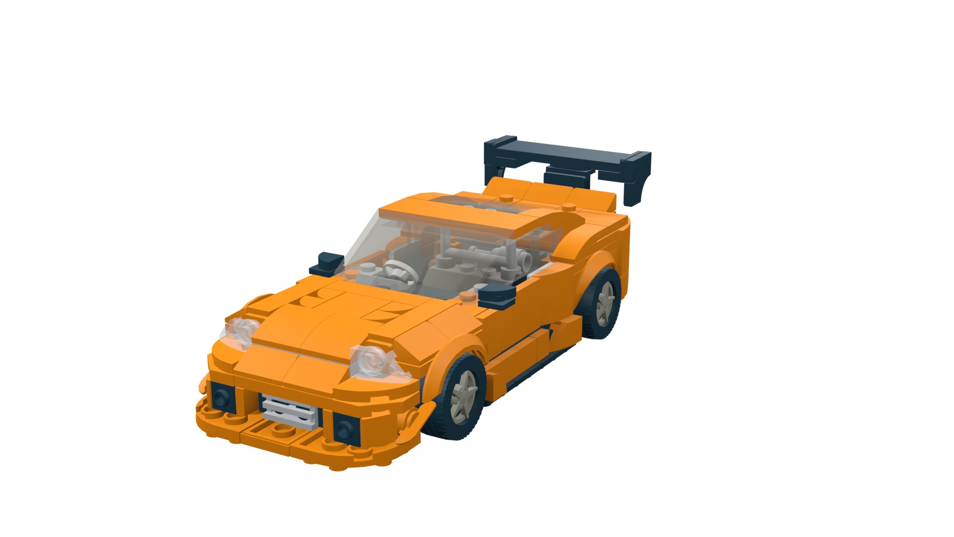 MocBricks3D - Lego Toyota Supra Mk8  3D print model_54