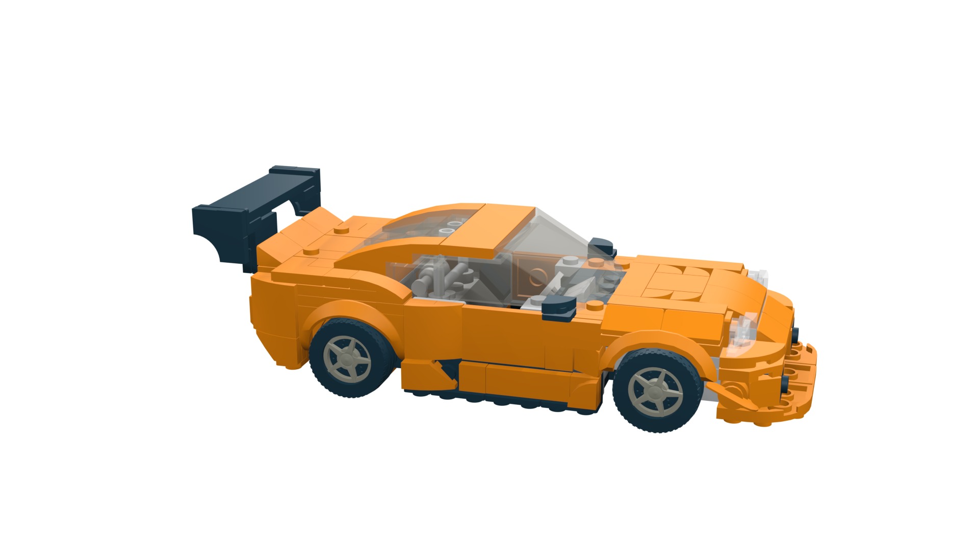 MocBricks3D - Lego Toyota Supra Mk8  3D print model_23
