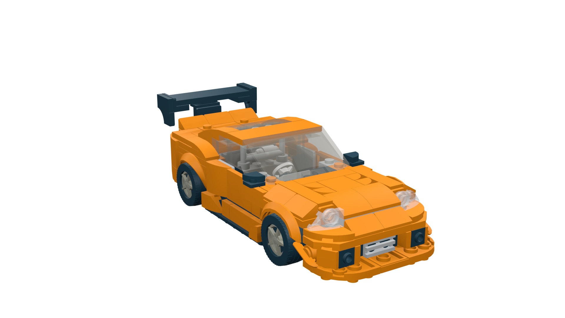 MocBricks3D - Lego Toyota Supra Mk8  3D print model_18