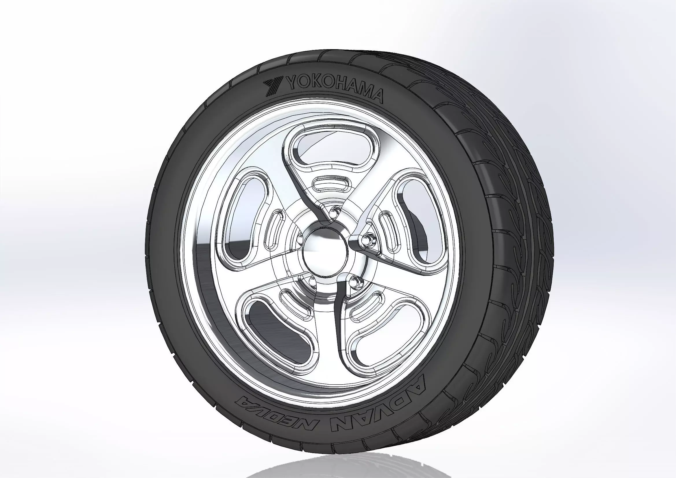 Custom wheels Budnik Murok II 18inch for scale model 3D print model