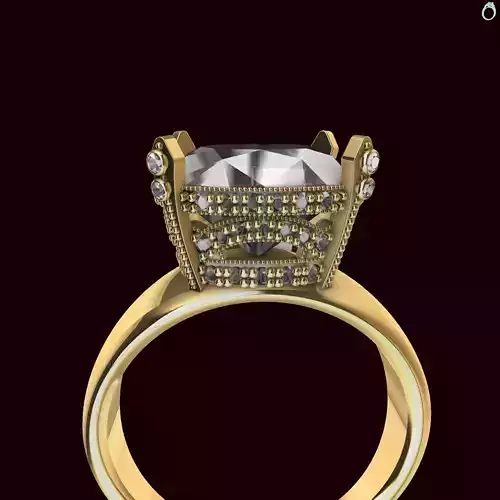 Cushion Cut Diamond Engagement Ring