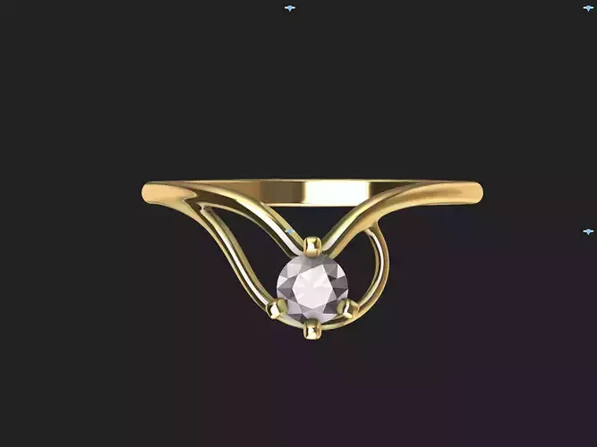 Cute Engagement Ring 2 models