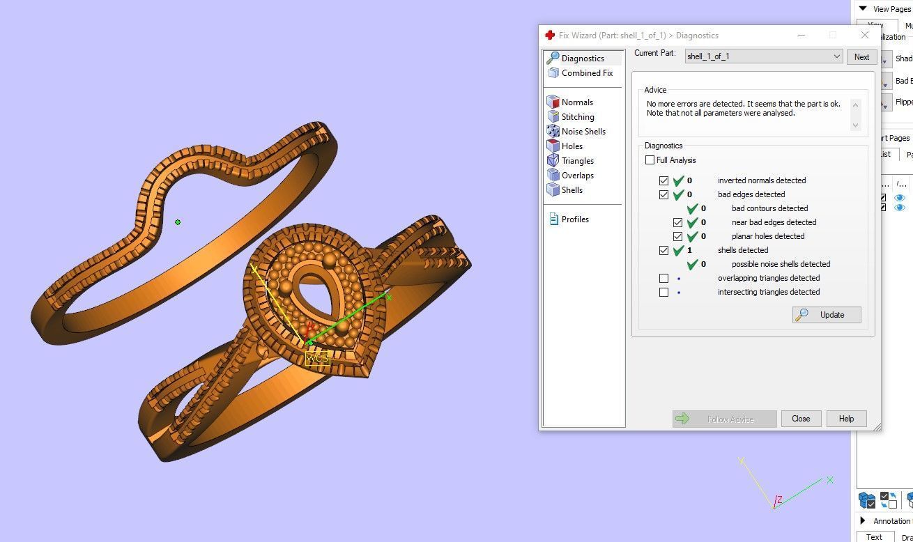 Engagement Ring 3D print model_5
