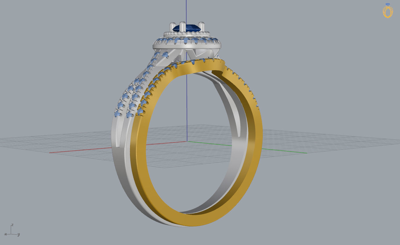 Engagement Ring 3D print model_16