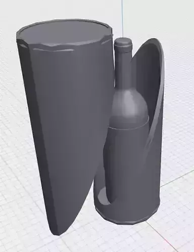 Wine bottle Casing 3D print model
