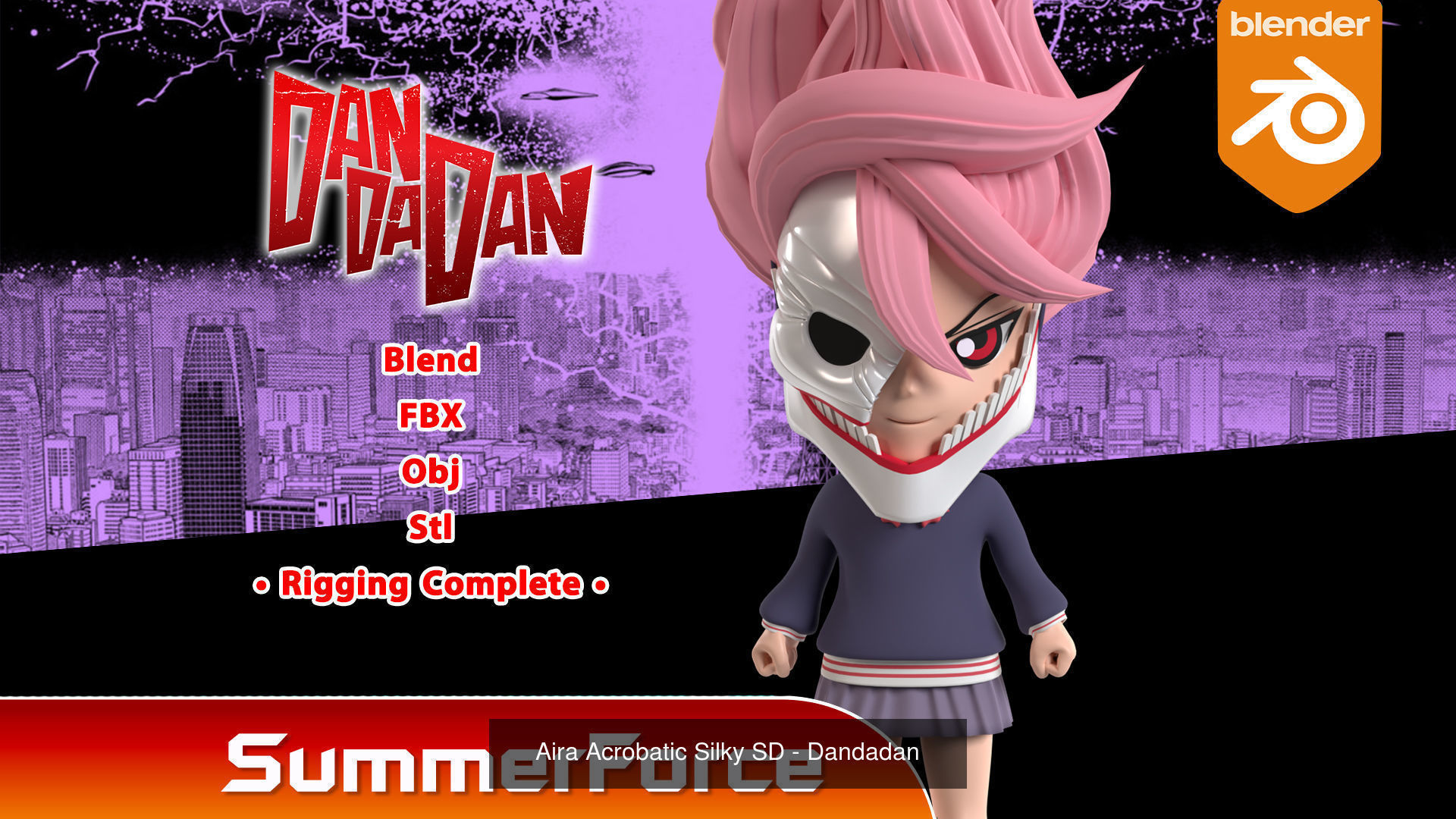 Dandadan SD 3D Model Collection_5