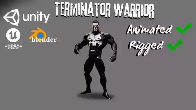 Boss Character Low-Poly 3D Model Ready for Rigged Animation