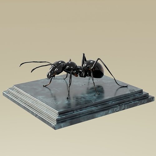 House Decoration Ant Statue Low-poly 3D model