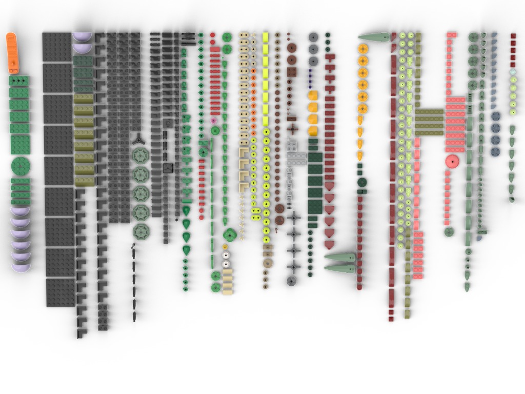 PixelBricks3D -  Lego Succulents  3D print model_5