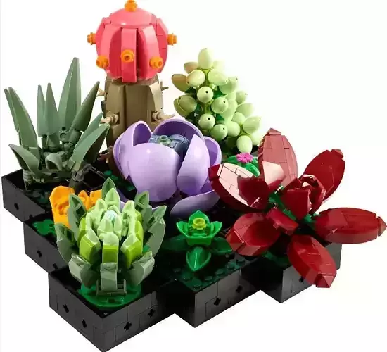 PixelBricks3D -  Lego Succulents 