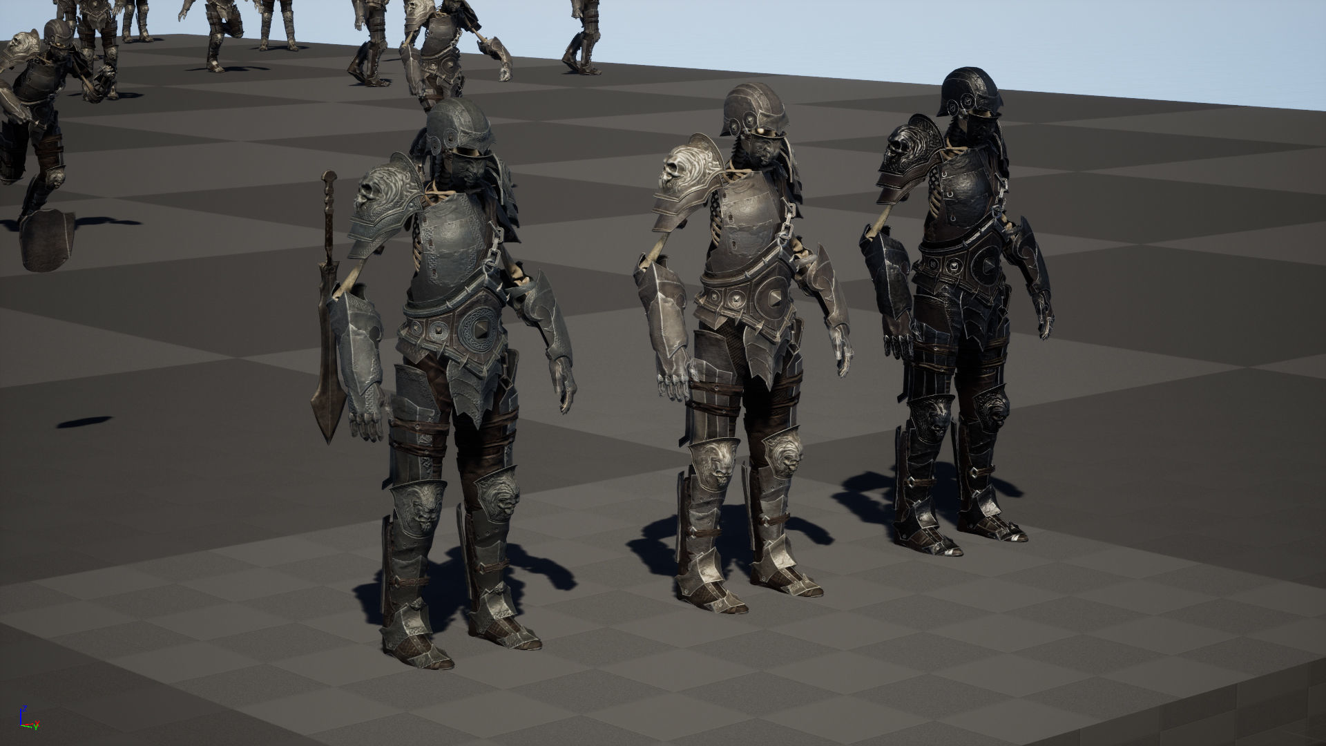 Skeleton3 Low-poly 3D model_32