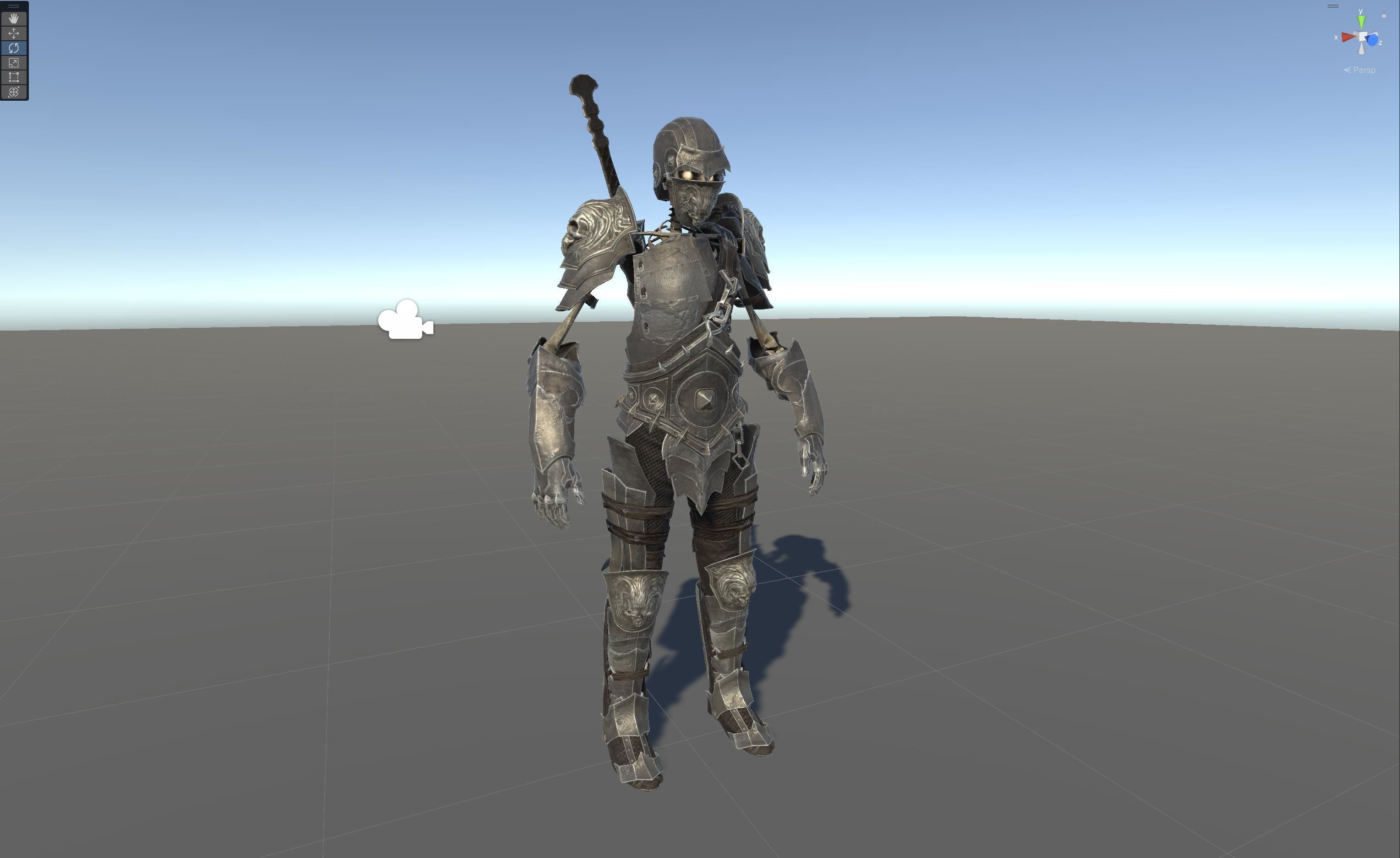 Skeleton3 Low-poly 3D model_26