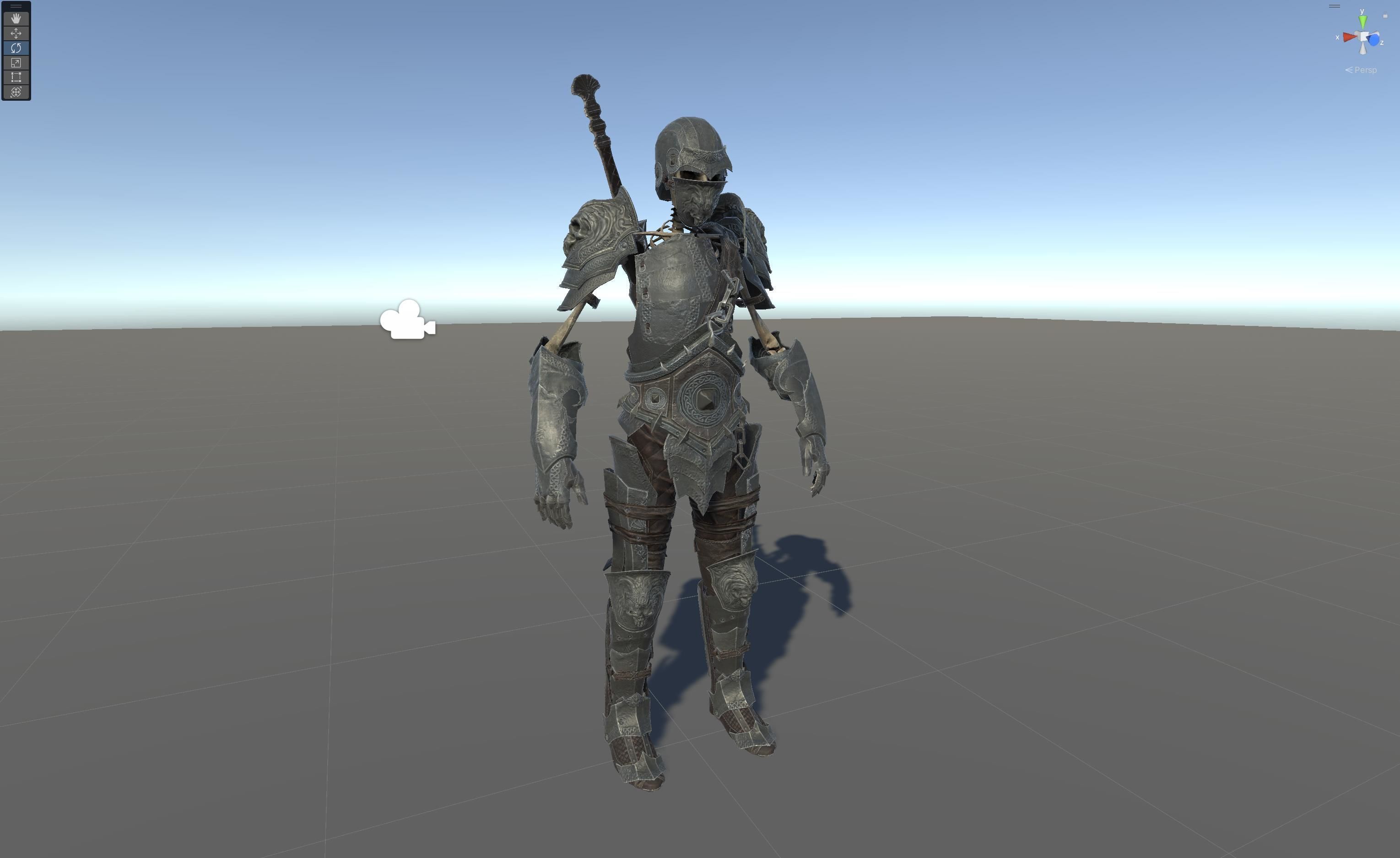 Skeleton3 Low-poly 3D model_27