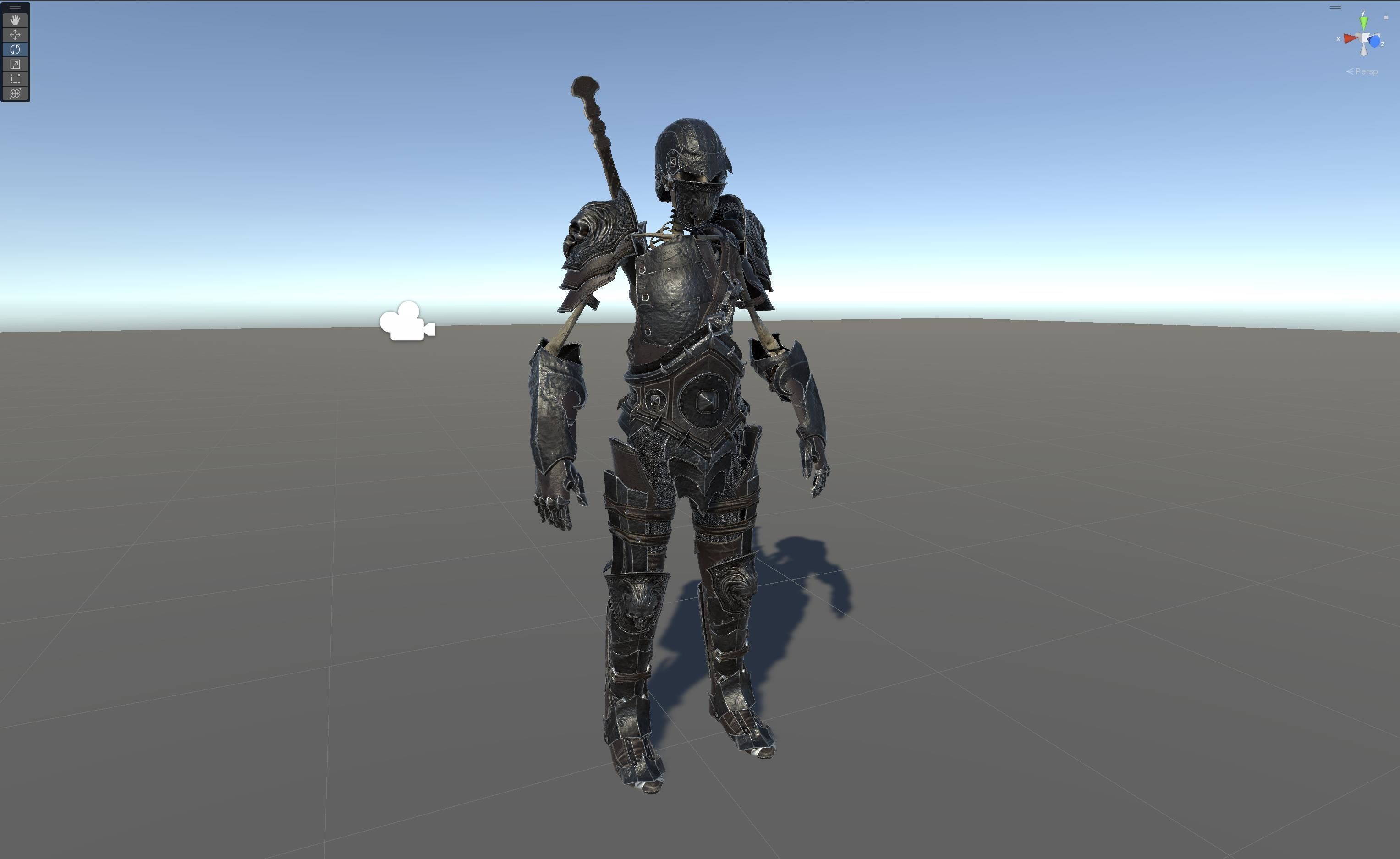 Skeleton3 Low-poly 3D model_28