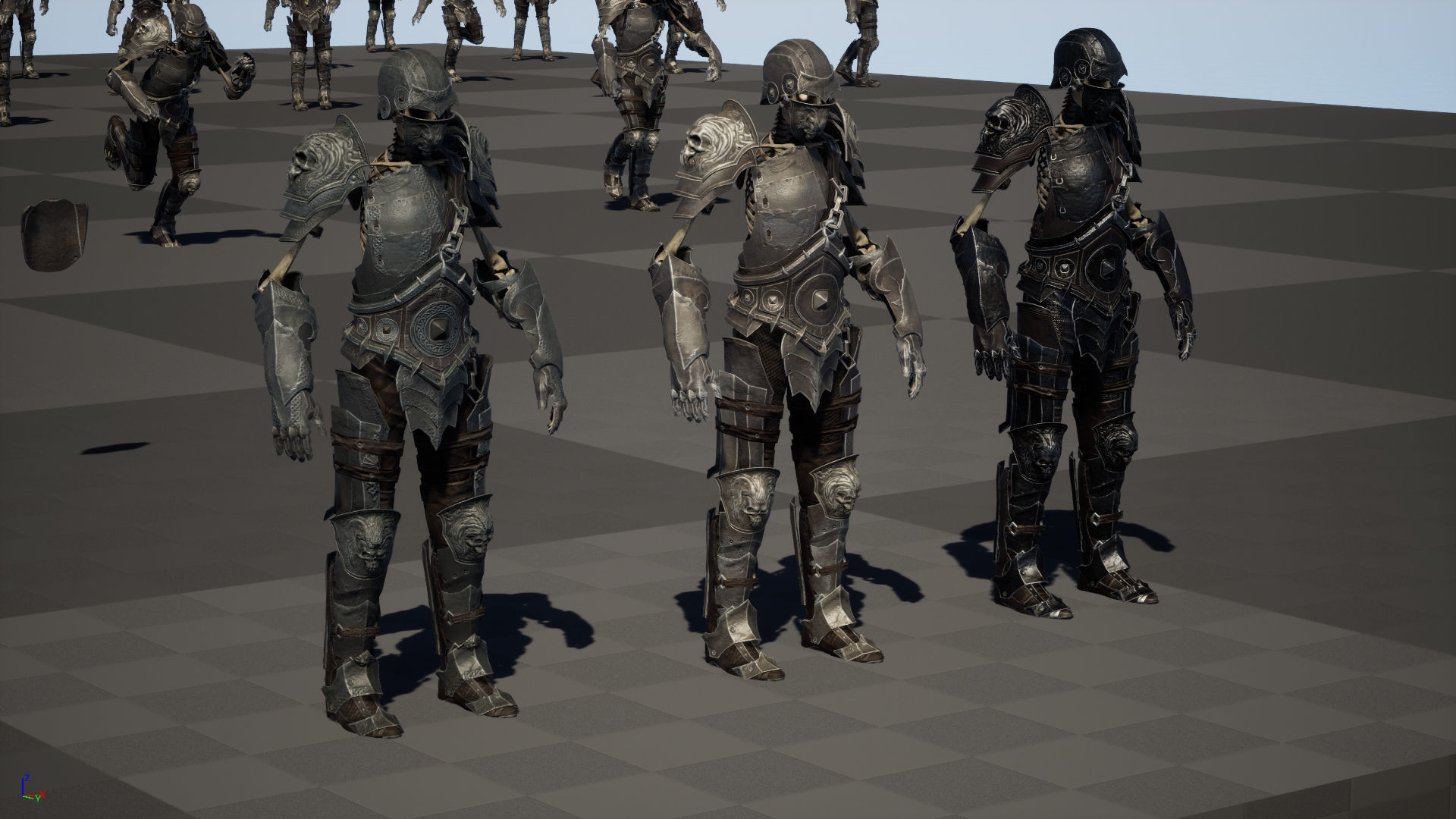 Skeleton3 Low-poly 3D model_31