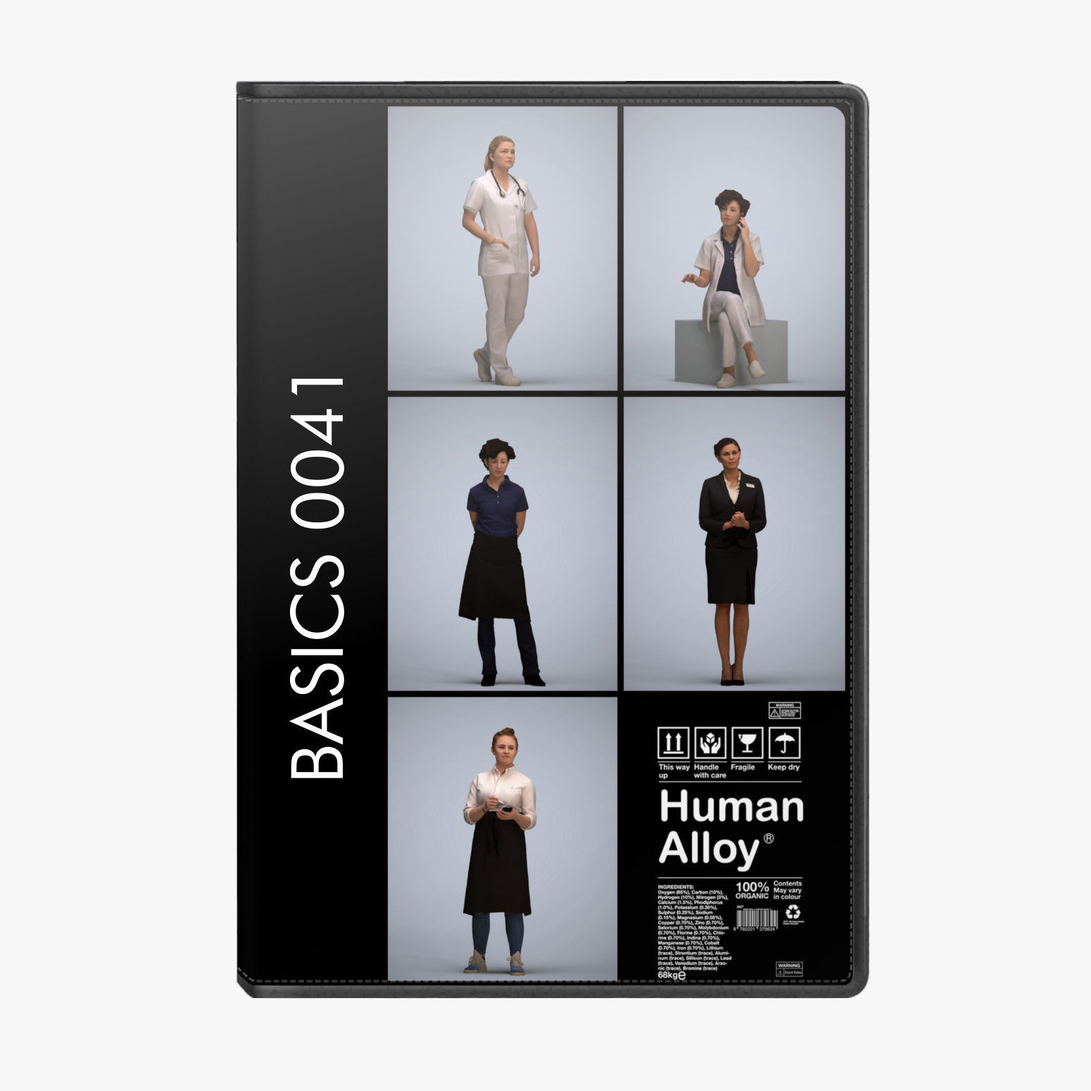 250 People - Human Alloy Library 1 - Basics0001 -Basics0050 3D model_41