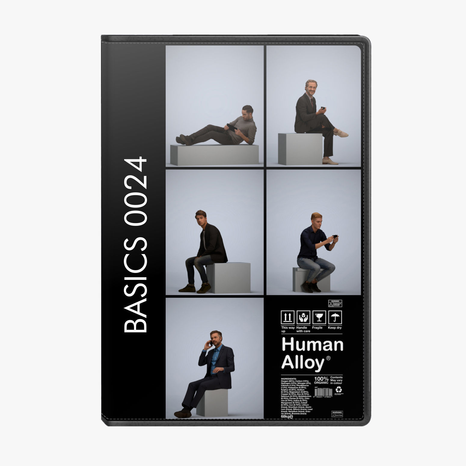 250 People - Human Alloy Library 1 - Basics0001 -Basics0050 3D model_24