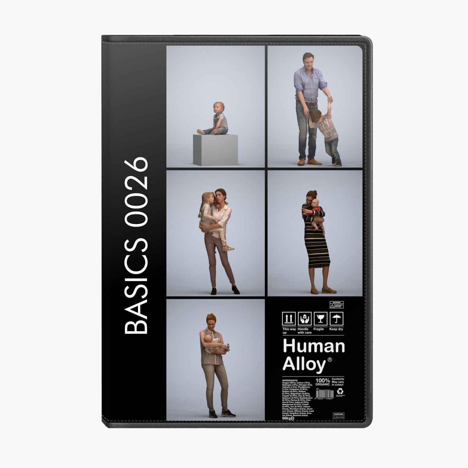 250 People - Human Alloy Library 1 - Basics0001 -Basics0050 3D model_26