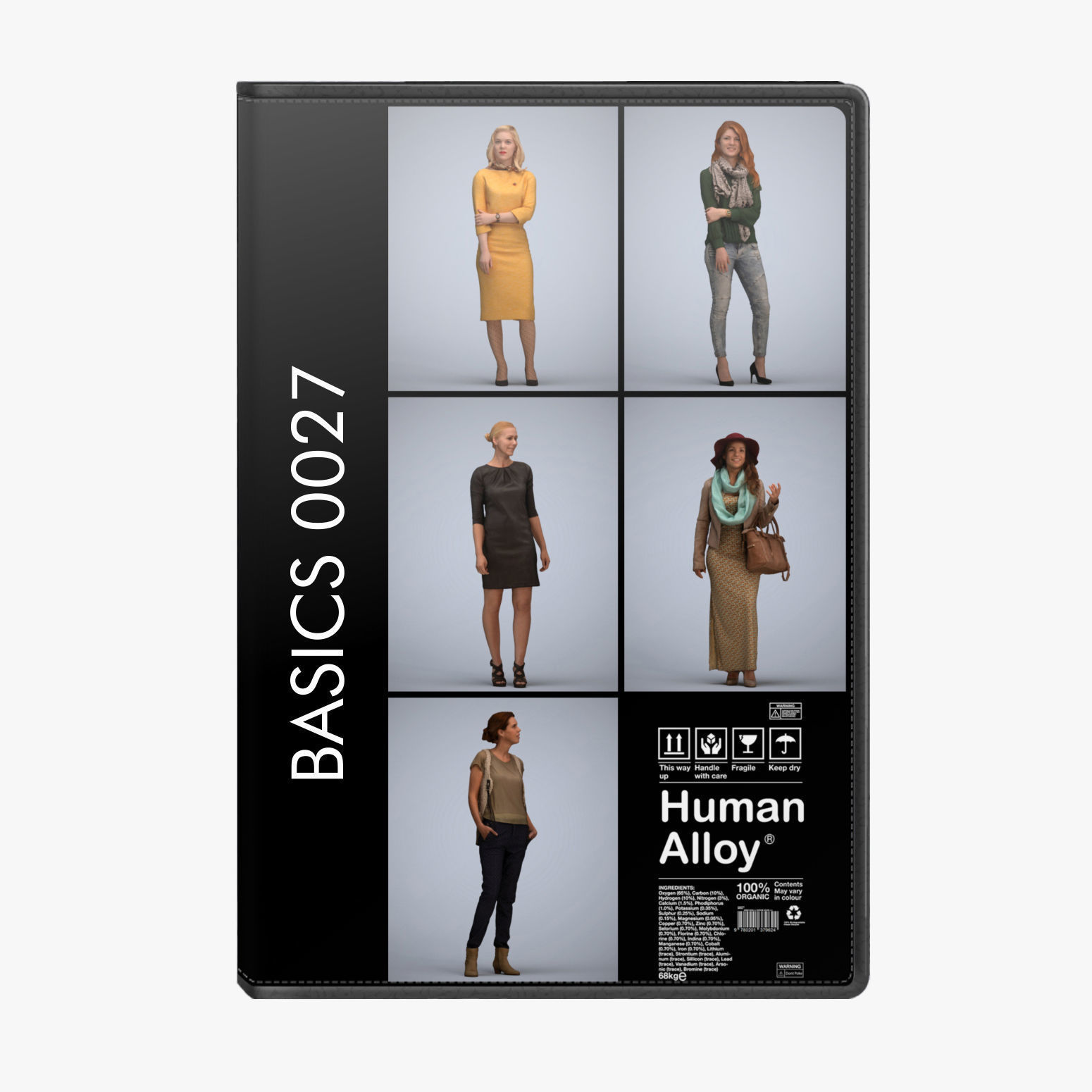 250 People - Human Alloy Library 1 - Basics0001 -Basics0050 3D model_27