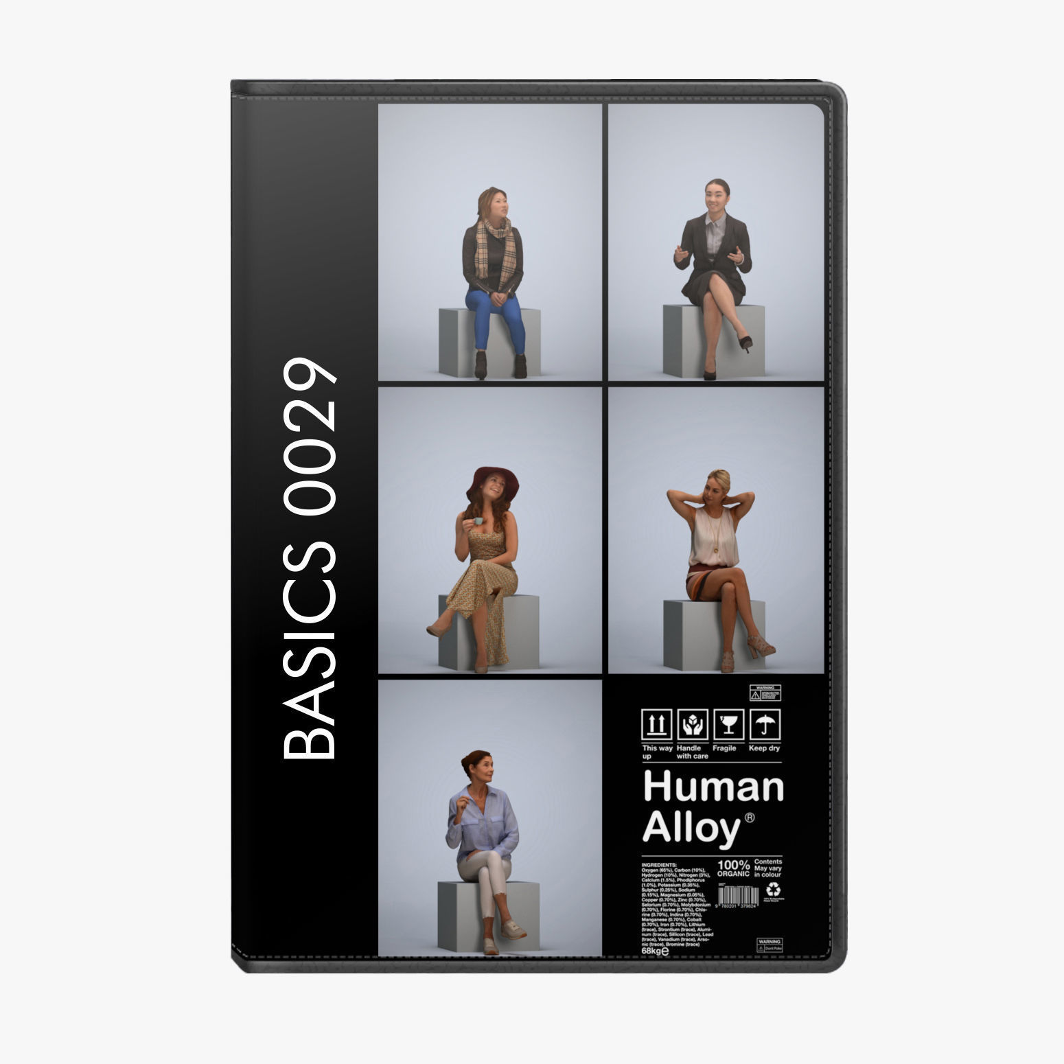 250 People - Human Alloy Library 1 - Basics0001 -Basics0050 3D model_29