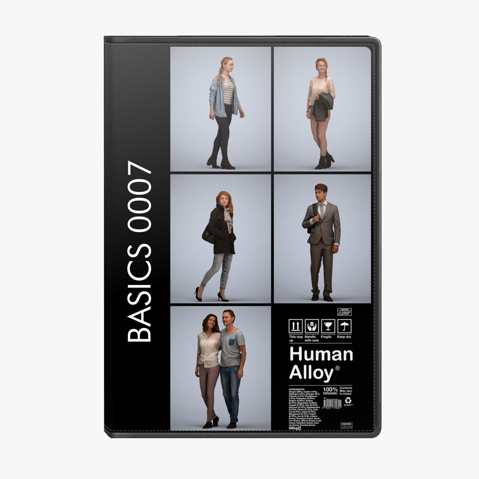 250 People - Human Alloy Library 1 - Basics0001 -Basics0050 3D model_7