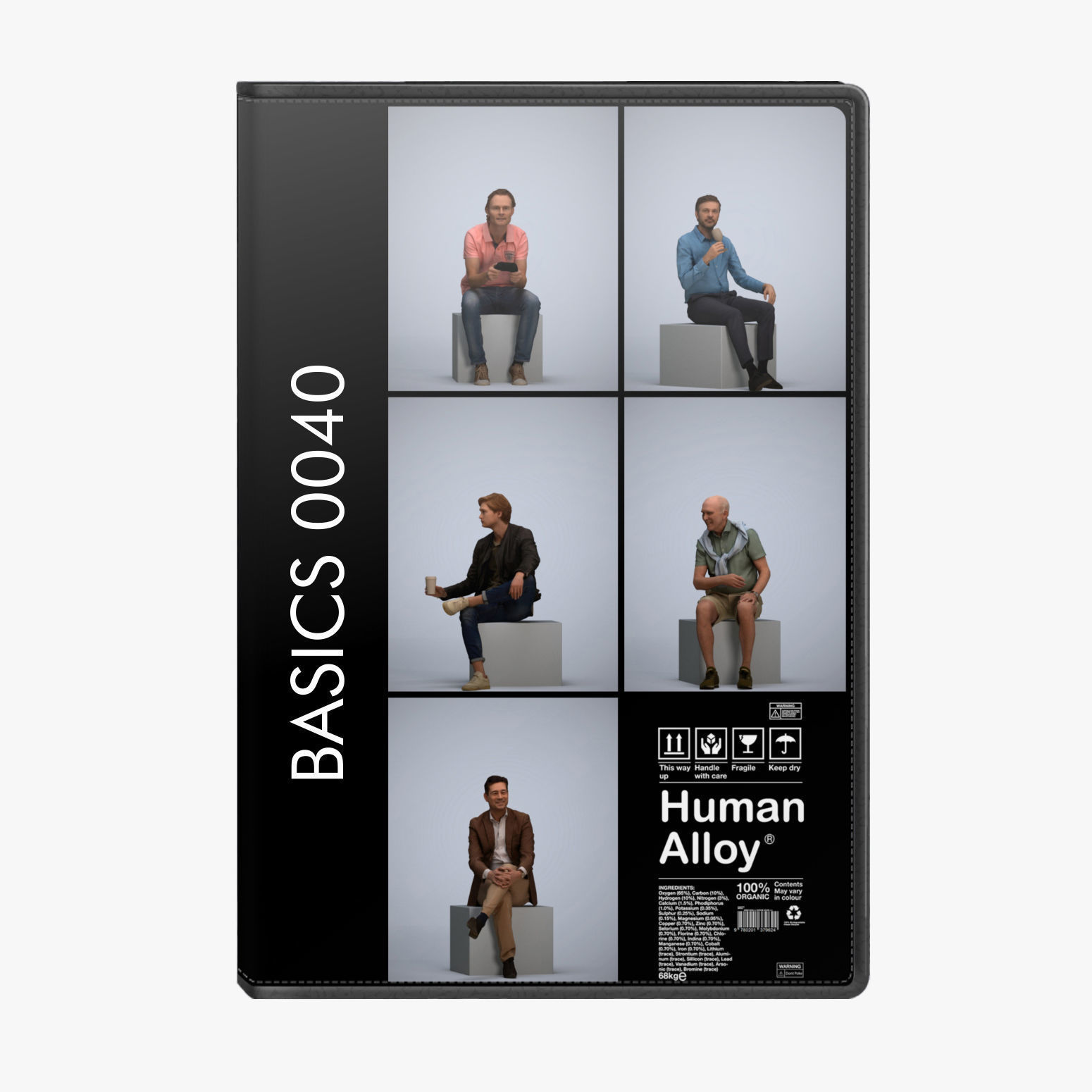 250 People - Human Alloy Library 1 - Basics0001 -Basics0050 3D model_40