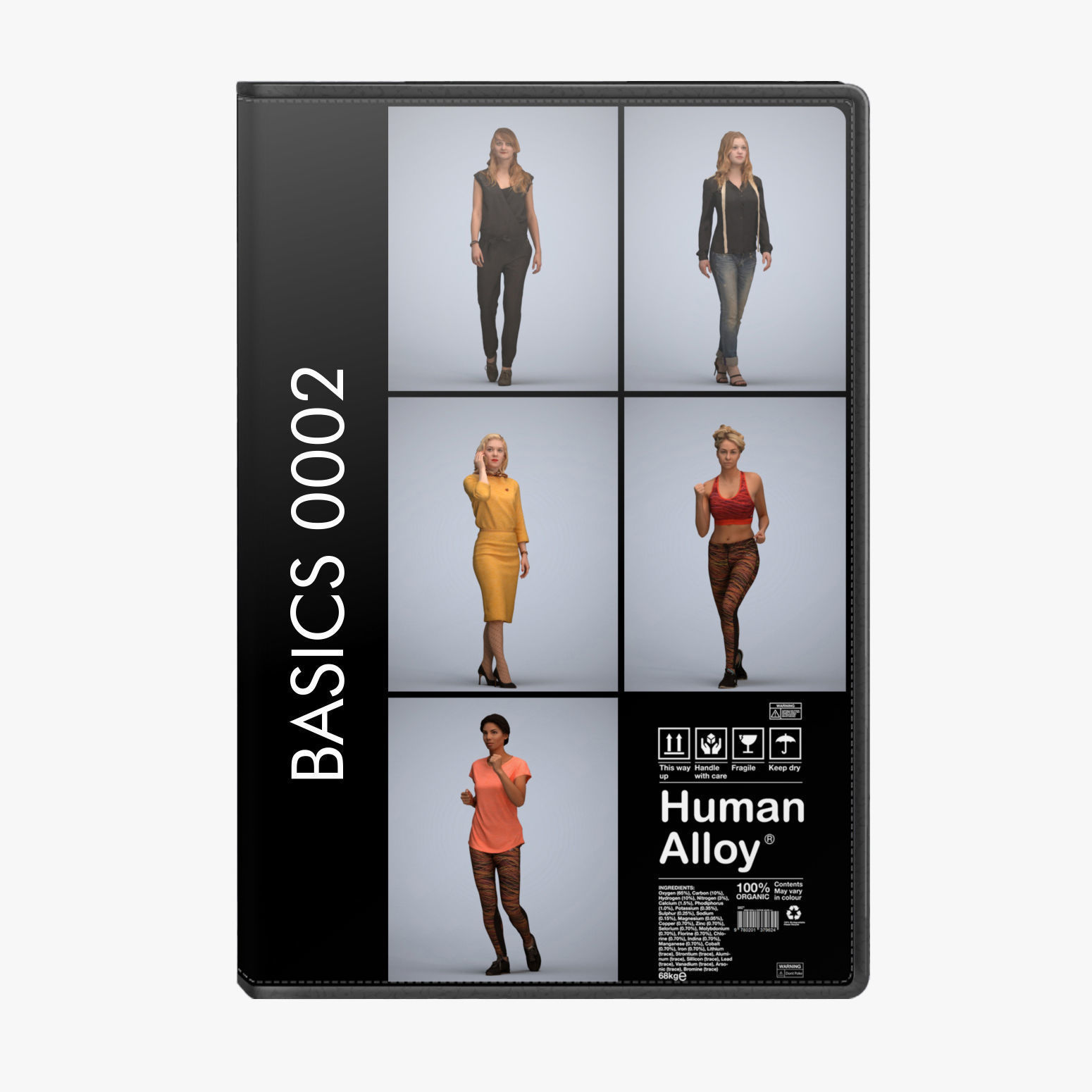 250 People - Human Alloy Library 1 - Basics0001 -Basics0050 3D model_2