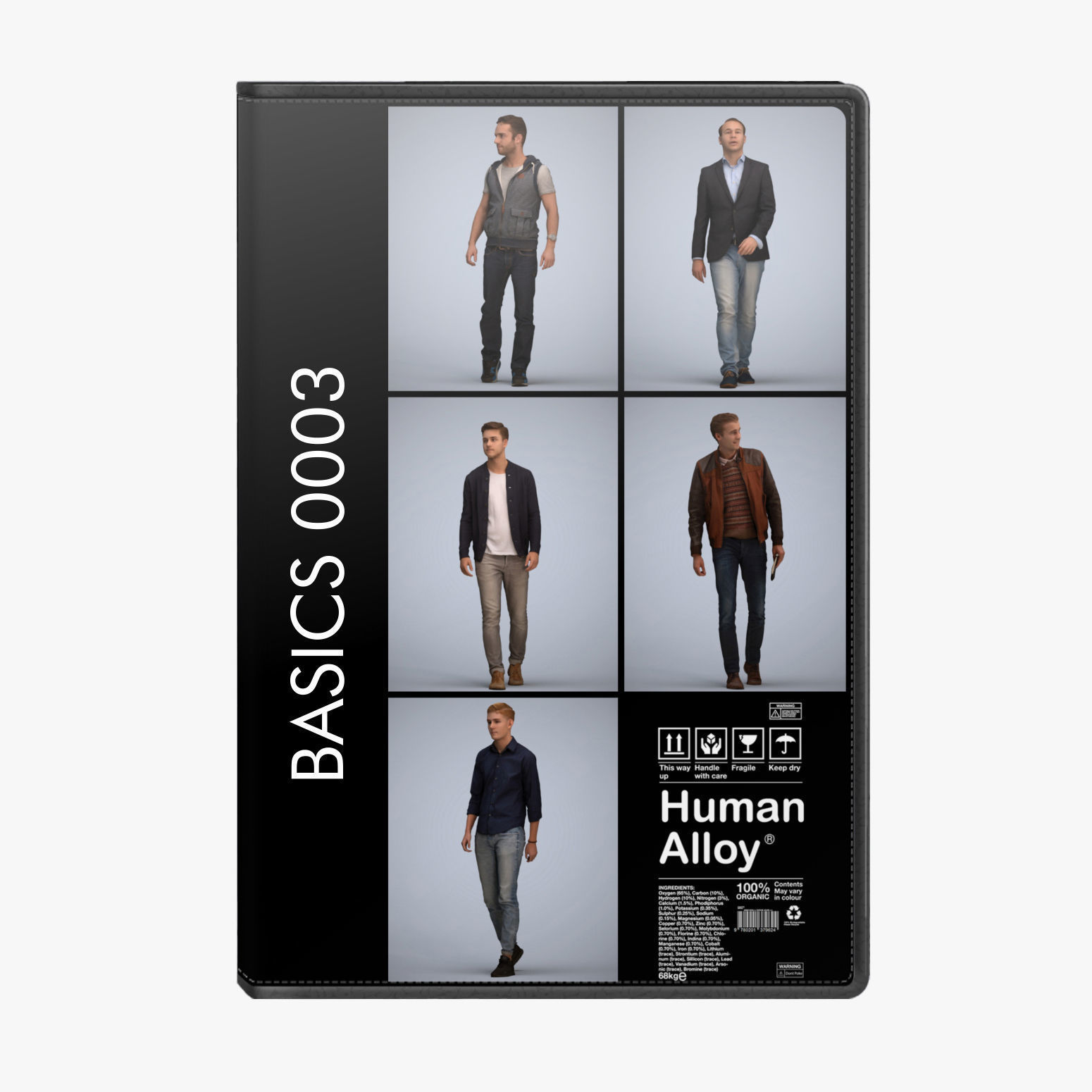 250 People - Human Alloy Library 1 - Basics0001 -Basics0050 3D model_3