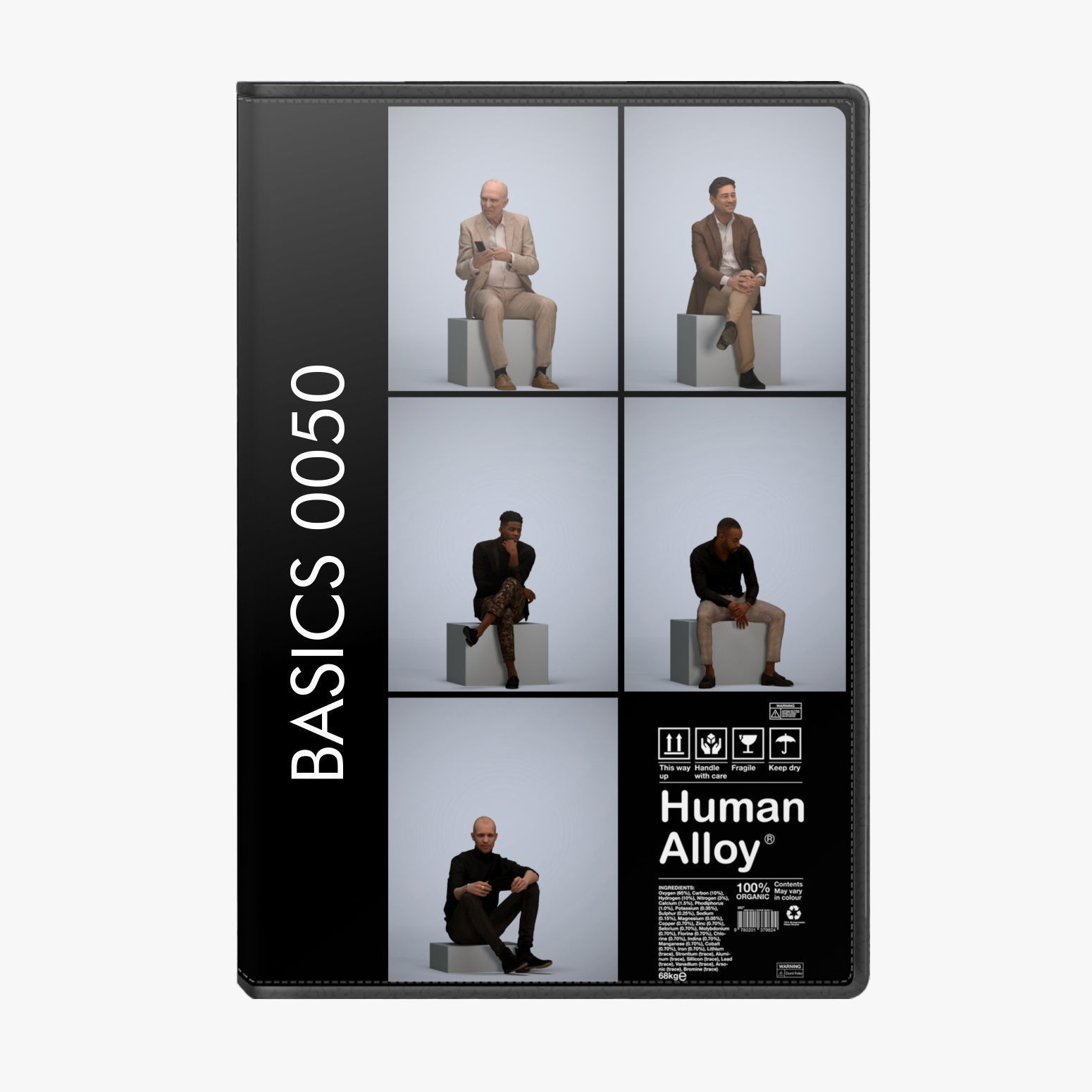 250 People - Human Alloy Library 1 - Basics0001 -Basics0050 3D model_50