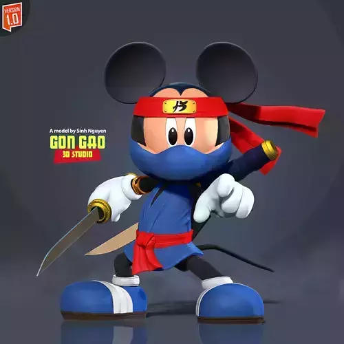 Assassin Mickey Mouse 3D print model