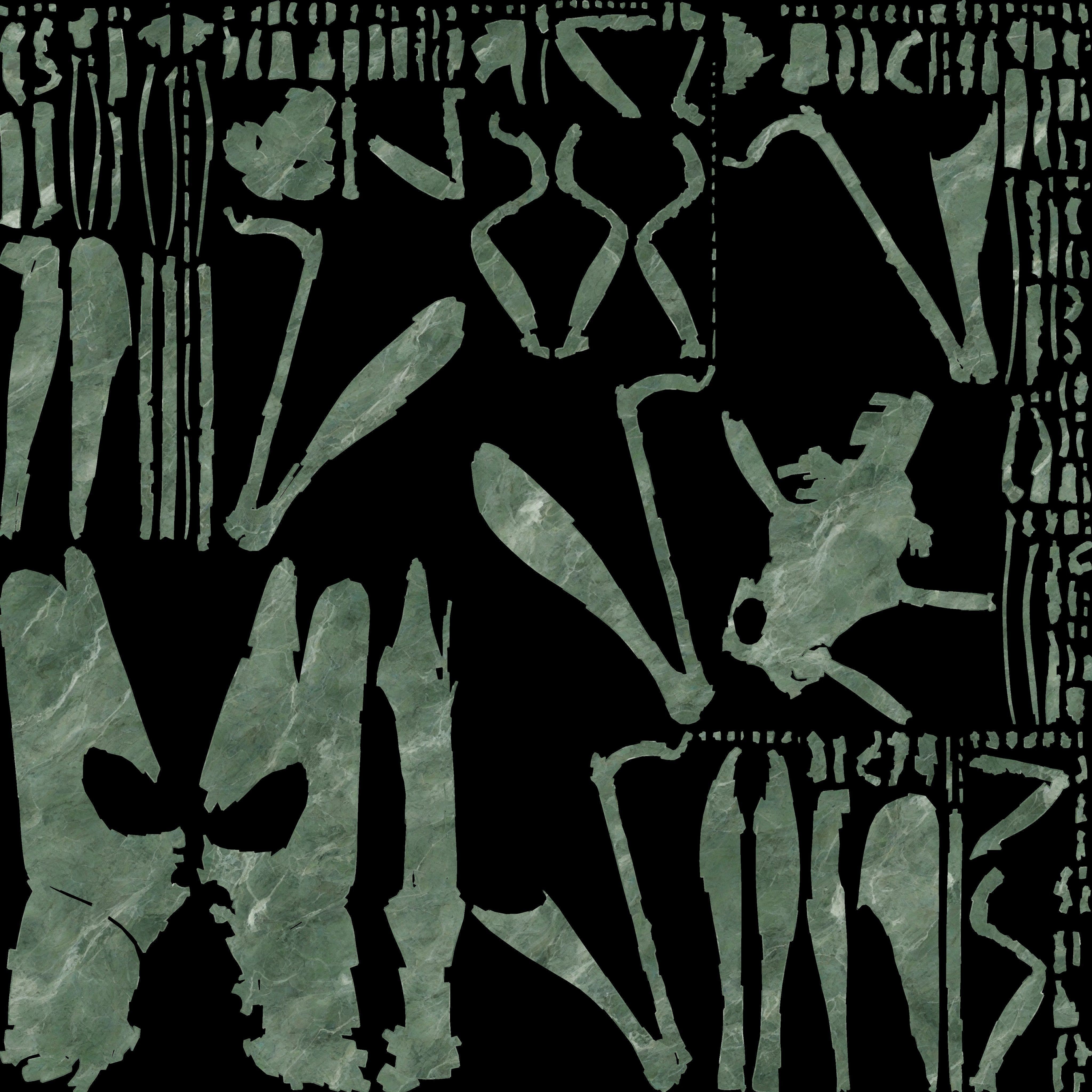 House Decoration Grasshopper Statue Low-poly 3D model_5