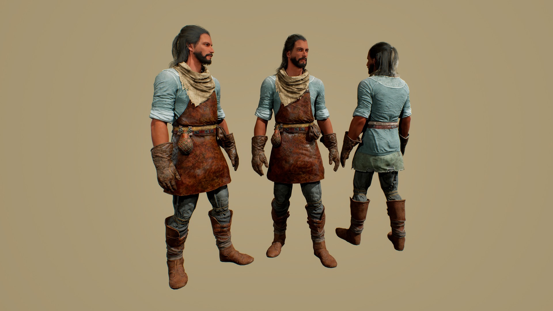 Blacksmith K Low-poly 3D model_2