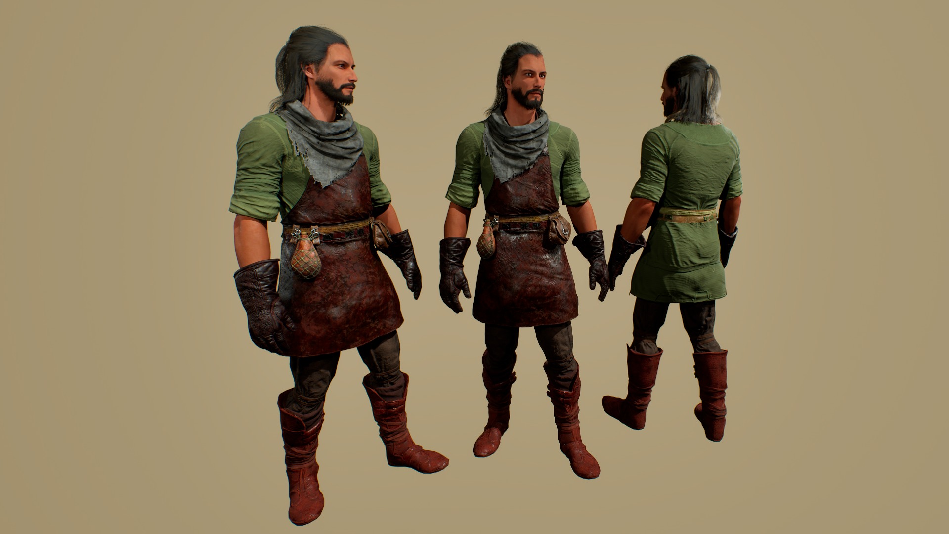 Blacksmith K Low-poly 3D model_3